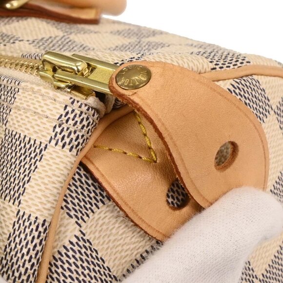 Louis Vuitton Damier Azur Speedy 30 Handbag N41533 SP0067 125378 - Picture 7 of 10